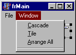 MDI Window menu